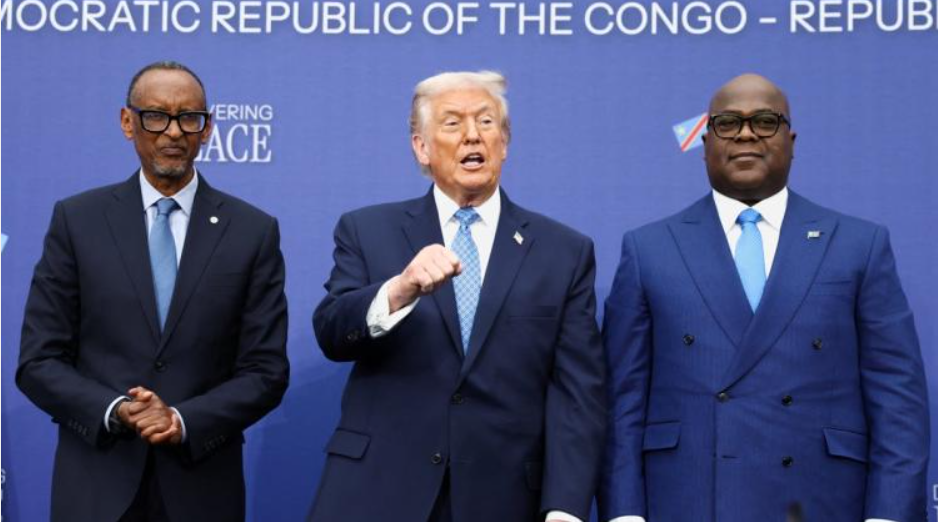 Traité de paix entre la République démocratique du Congo (RDC) et le Rwanda à Washington.